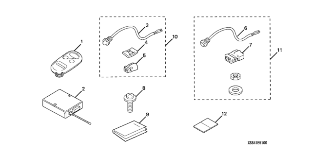 2008 Honda S2000 2 Door CR (WITH AC) KA 6MT Security Unit Diagram