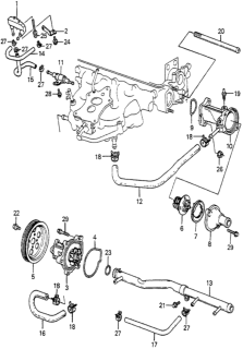 1985 Honda Accord Valve, Thermo (B-60) Diagram for 19330-PD2-013