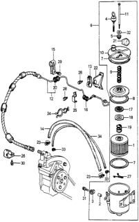 1981 Honda Prelude Valve, Check Diagram for 53741-671-000