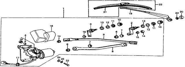 1979 Honda Civic 3 Door ** KL HMT Windshield Wiper Diagram