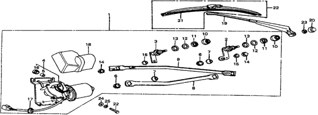 1979 Honda Civic Windshield Wiper Diagram