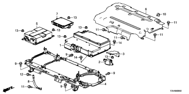 2014 Honda Accord Electronic Control Diagram for 1K100-5K0-A14