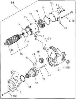 1995 Honda Passport Gear, Clutch Starter Diagram for 8-94377-247-0