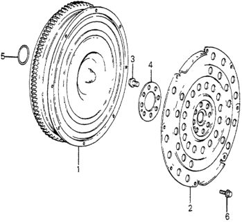 1984 Honda Accord 4 Door STD KA 4AT AT Torque Converter Diagram