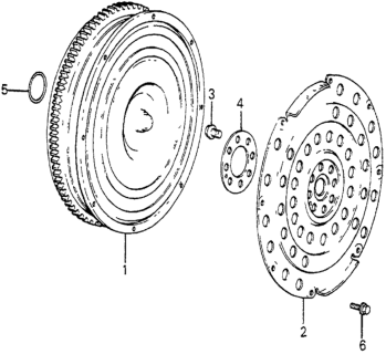 1985 Honda Accord Plate, Drive Diagram for 26251-PC7-740