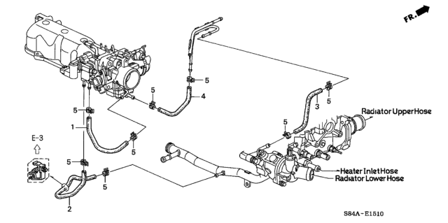 2002 Honda Accord Water Hose Diagram