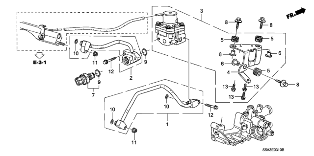 2001 Honda Civic Pressure Regulator Diagram