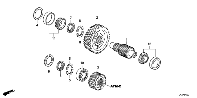 2017 Honda CR-V 5 Door EXL (AWD/ONTARIO) KA CVT AT Final Drive Shaft Diagram