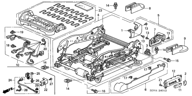 Device Comp L FR Sea Diagram for 81510-SDP-L73