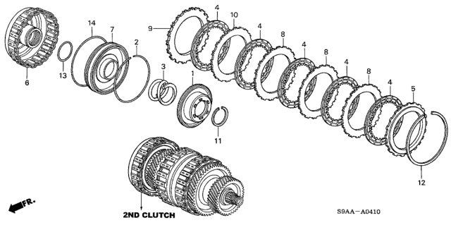 2006 Honda CR-V Clutch (2nd) Diagram