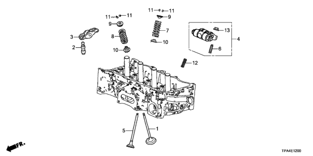 2020 Honda CR-V Hybrid Valve Set, Exhuast Diagram for 06147-6C1-A00