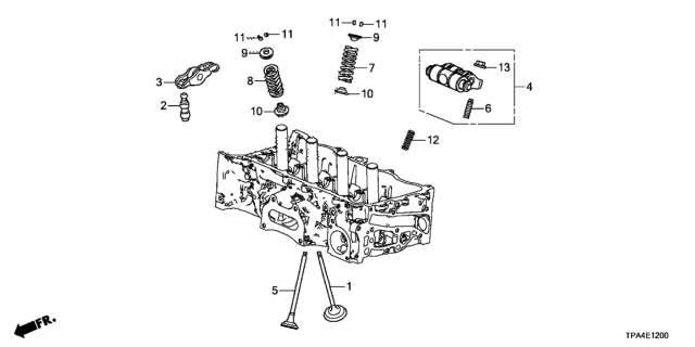 2020 Honda CR-V Hybrid Valve - Rocker Arm Diagram