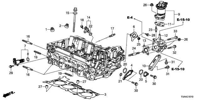 2019 Honda Fit EGR Valve Diagram