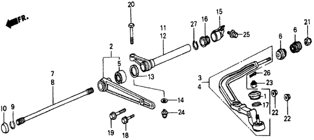 1986 Honda Civic Tube, L. Torque (Nippon Hatsujo) Diagram for 51416-SD9-015