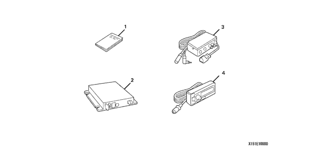 2005 Honda Pilot Satellite Radio (XM) Diagram