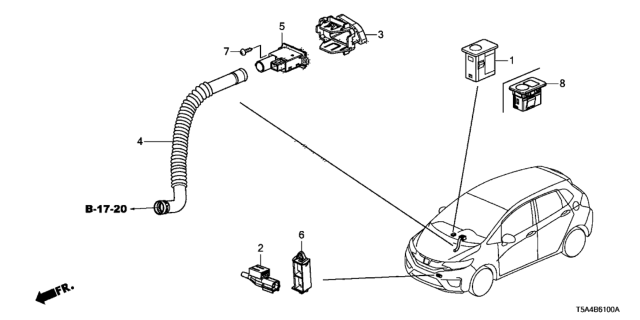 2018 Honda Fit A/C Sensor Diagram