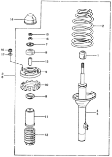 1982 Honda Civic Rear Shock Absorber Diagram