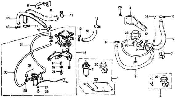 1978 Honda Civic 3 Door ** (1200) ** 4MT Anti-Afterburn Valve - Air Bypass Valve Diagram