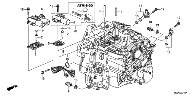 2013 Honda Fit AT Solenoid Diagram