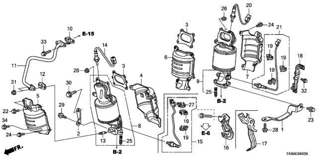 2016 Honda Odyssey Converter Diagram