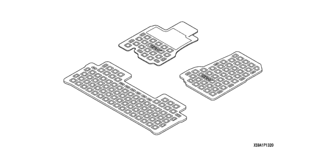 2006 Honda CR-V Floor Mat, All Season Diagram for 08P13-S9A-102