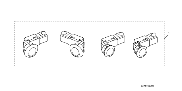 2012 Honda Odyssey Back-Up Sensor Diagram