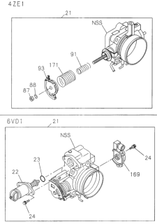 1995 Honda Passport Throttle Body Diagram