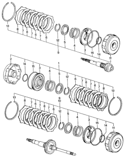 1982 Honda Civic AT Clutch Diagram