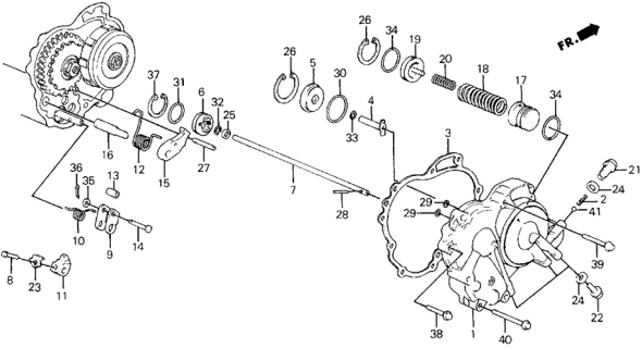 1991 Honda Civic Spring A, Low Accumulator Diagram for 27562-PG4-010