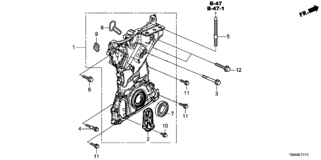 2017 Honda Civic Chain Case (2.0L) Diagram