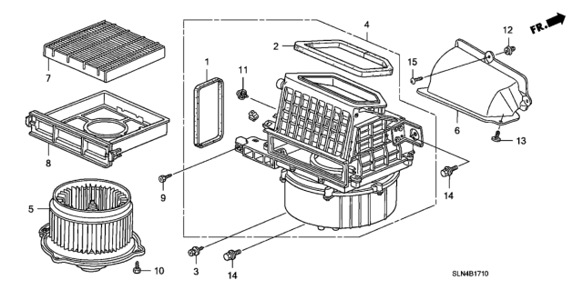 2007 Honda Fit Screw-Washer Diagram for 79121-SW5-003