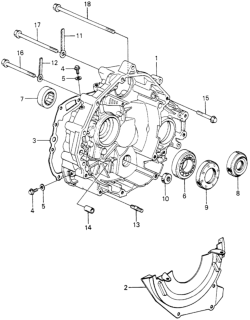 1980 Honda Civic 3 Door ** (1500) KA HMT HMT Torque Converter Housing Diagram
