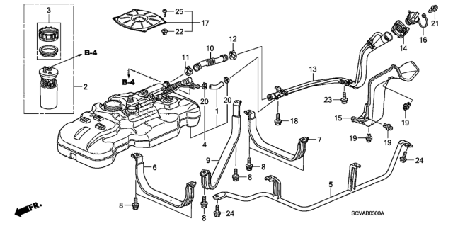 2008 Honda Element Fuel Tank Diagram