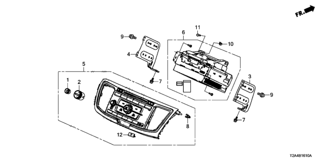 2014 Honda Accord 4 Door EX KA 6MT Audio Unit Diagram