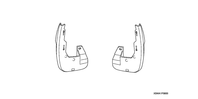 2011 Honda CR-V Splash Guard Diagram