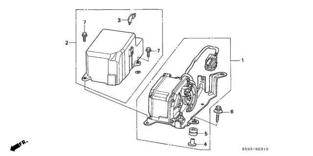 1994 Honda Civic 3 Door SI (ABS) KA 5MT Auto Cruise Diagram