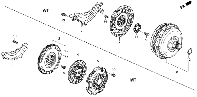 1992 Honda Prelude Disk, Pressure Diagram for 22300-P13-005