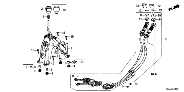 2020 Honda Civic Shift Lever Diagram