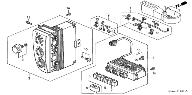 1999 Honda Civic Heater Control Diagram