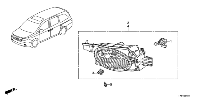 2016 Honda Odyssey Foglight Diagram