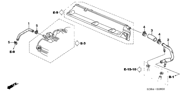 2005 Honda Accord Hybrid Breather Tube Diagram