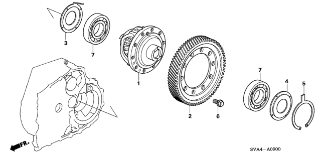 2006 Honda Civic Differential Diagram