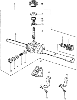 1982 Honda Civic 5 Door ** (WAGOVAN) KA HMT Steering Gear Box Diagram