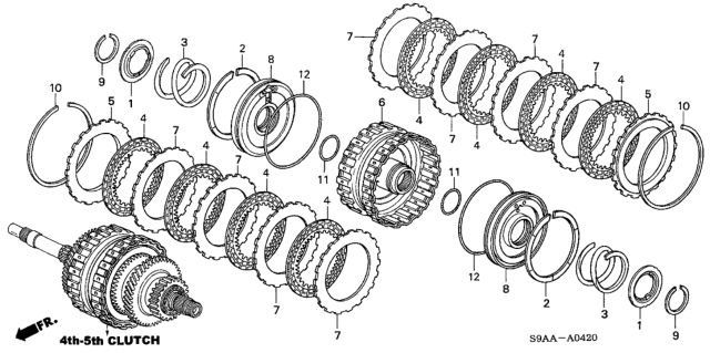 2006 Honda CR-V Clutch (4th-5th) Diagram