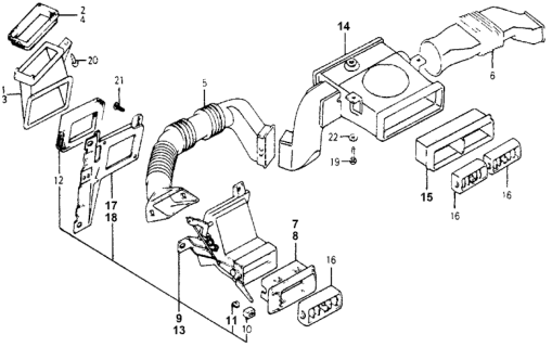 1976 Honda Accord Frame, L. Side Instrument Diagram for 66142-671-672