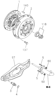 1996 Honda Passport MT Clutch Diagram