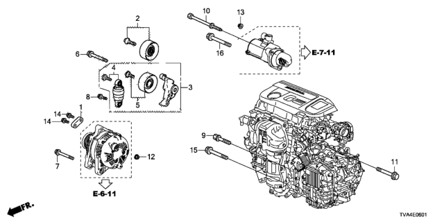 2021 Honda Accord Bolt, Special Flange (10X70) Diagram for 90001-RPY-G01