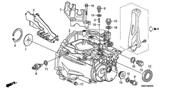 2010 Honda Civic Stay, Change Wire Diagram for 24601-RPF-000