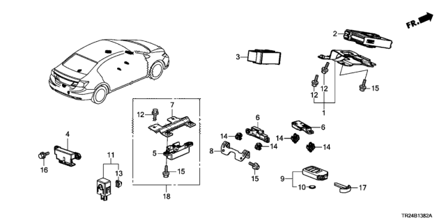 2014 Honda Civic 4 Door MX KL CVT Smart Unit Diagram