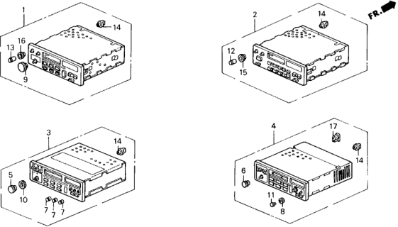 1989 Honda Prelude Radio Diagram